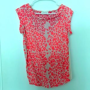 Zara neon leopard tee